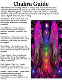 Rainbow Chakra Art Necklace, Metaphysical Symbolism, Original Art Print - "The Protector"