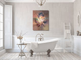 Abstract Art Canvas Print With Earth Elements and Symbolism - "Dance of Energy"