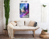 Landscape Impressionist Art Print, Rainbow Fantasy Dreamscape - "The Fairy Realm"