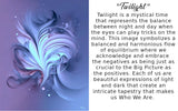 Contemporary Abstract Art Print in Blue Violet with Positive Energy and Symbolism - "Twilight"