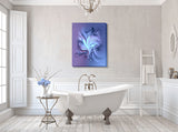 Contemporary Abstract Art Print in Blue Violet with Positive Energy and Symbolism - "Twilight"