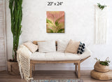 Abstract Art Canvas Print, Plants in Earth Tones with Positive Energy and Symbolism - "Wild and Free"