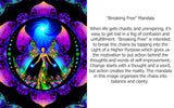 Mandala Angel Greeting Cards, Set of Five, Original Art Notecards by Primal Painter