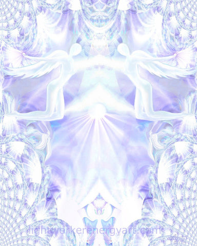 Angel Healing Energy Art Print