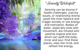 Violet Impressionist Nature Art Print, Afterlife Fantasy Inspirational Art - "Serenity Waterfall"