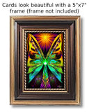 5" x 7" Angel Greeting Cards, Frameable Pearl-Finished Art Cards by Primal Painter