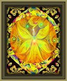 Solar Plexus Chakra Art Print, Yellow Manifestation and Symbolism, Energy Art - "I Am"
