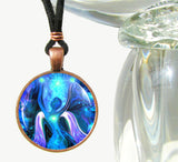 Blue Jewelry, Angel Necklace, Reiki Energy