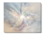 Modern Abstract Angel Art Print in Soft Pastel Colors, Positive Energy and Symbolism - "The Angelic Realm"