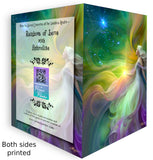 Front and back spread. Rainbow goddess art called Aphrodite by Primal Painter. Story card with quote, myth, and legend inside. Blue envelope included. 