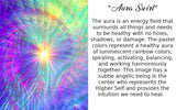 Pastel Rainbow Swirl Necklace, Fibonacci Spiral Energy Art by Primal Painter - "Aura Swirl"
