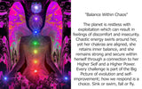 Chakra Energy Necklace, Spiritual Jewelry, Rainbow Angel Artwork - "Balance Within Chaos"