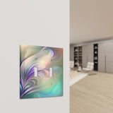 Pastel Abstract Art Decorative Switch Plate Cover with Beveled Edges, 2 Sizes, Creative Home Decor