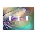 Pastel Abstract Art Decorative Switch Plate Cover with Beveled Edges, 2 Sizes, Creative Home Decor