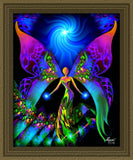 Visionary Rainbow Artwork by Primal Painter, Metaphysical Energy Art Print - "Breaking Free"