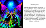 Visionary Rainbow Artwork by Primal Painter, Metaphysical Energy Art Print - "Breaking Free"