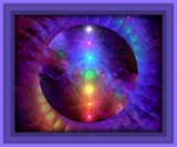 Chakra Art, Rainbow Rainbow Sphere, Reiki Energy Art Print - "Chakra Healing"