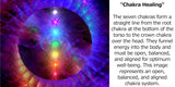 Rainbow Chakra Necklace, Energy Art Jewelry, Visionary Artwork Pendant - "Chakra Healing"