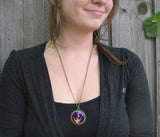 Chakra Swirl Necklace, Energy Jewelry, Metaphysical Lightworker Pendant