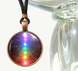Chakra Necklace featuring energy art by Primal Painter