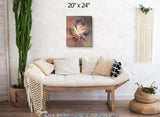 Abstract Art Canvas Print With Earth Elements and Symbolism - "Dance of Energy"