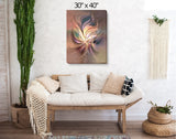 Abstract Art Canvas Print With Earth Elements and Symbolism - "Dance of Energy"