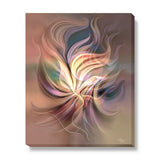 Abstract Art Canvas Print With Earth Elements and Symbolism - "Dance of Energy"