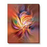 Abstract Art Canvas Prints, Set of Four Nature Elements Artwork - Earth, Water, Fire, Air