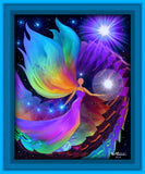 Rainbow Metaphysical Art Print by Primal Painter, Reiki-Infused -  "The Divine Path"