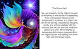 Chakra Art Pendant, Rainbow Angel Necklace, Reiki Energy Artwork, "The Divine Path"