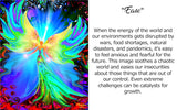Pastel Angel Art, Metaphysical Wall Decor, Flowing Reiki Energy -  "Ease"