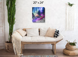 Landscape Impressionist Art Print, Rainbow Fantasy Dreamscape - "The Fairy Realm"