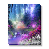 Landscape Impressionist Art Print, Rainbow Fantasy Dreamscape - "The Fairy Realm"