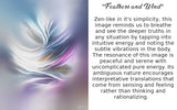 Minimalist Zen Abstract Art Canvas Print in Pastel Colors with Positive Energy and Symbolism - "Feathers and Wind"