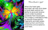 Rainbow fairy art with text describing symbolism and meaning