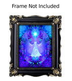 Reiki Energy Angel Art Print, Uplifting Symbolic Violet Wall Decor - "Hope"