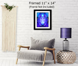 Reiki Energy Angel Art Print, Uplifting Symbolic Violet Wall Decor - "Hope"