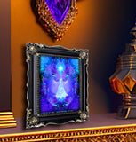 Reiki Energy Angel Art Print, Uplifting Symbolic Violet Wall Decor - "Hope"