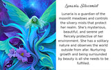 Illuminated Acrylic Art Light, Blue Purple Fairy Artwork, Fantasy Decor
