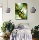 Modern Abstract Art Print in Earth Tones With Symbolism and Meaning - "Moss and Mist"