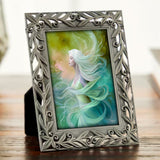 Framed mini print featuring Mystrelle of the Elemental Realm by Primal Painter. Air and Water Theme