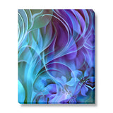 Modern Abstract Art Print in Purples and Blues, Contemporary Artwork Home Decor - "Natural Flow"