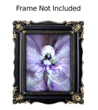 Decorative frame with a fairy design on a white background, indicating 'Frame Not Included'.