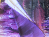Waterproof Shower Curtain Featuring Purple Willow Tree Impressionist Art, Unique Artsy Bathroom Decor