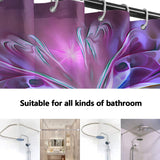 Purple Visionary Art Shower Curtain, Bohemian Bathroom Decor - "Serendipity"