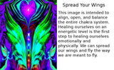 Chakra Angel Wings Necklace, Metaphysical Wearable Art Pendant - "Spread Your Wings"