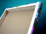 The back of a canvas print