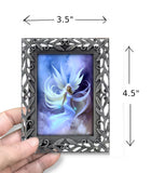 Fae Realm Framed Mini Print & Story Card Set, Cloud Floater Fairy Art