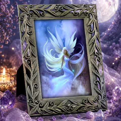 Framed mini fairy art print of Syph Windsong by Primal Painter