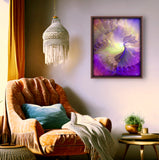 Violet Guardian Angel Art Print, Reiki-Attuned Wall Decor - "The Clearing"